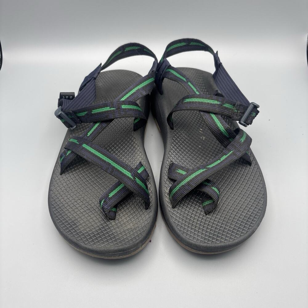Chaco Z2 Classic Sandals Men’s Sz 10 Green Blue Hiking Water Shoes
